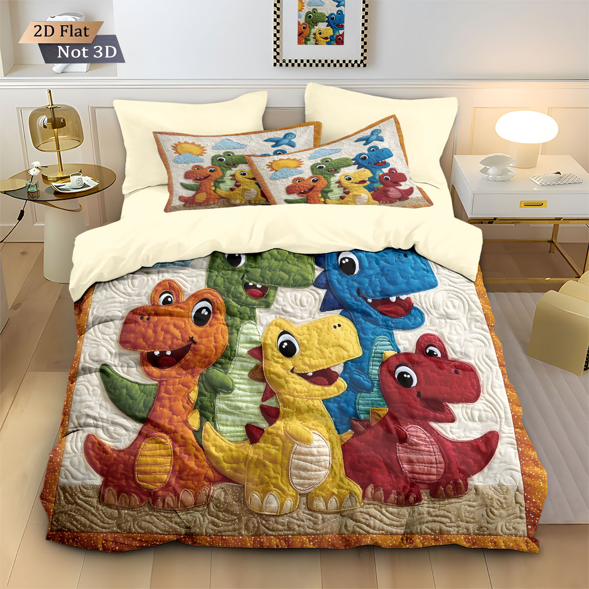 Home Textiles Bedding - طقم لحاف مكون من 3 قطع