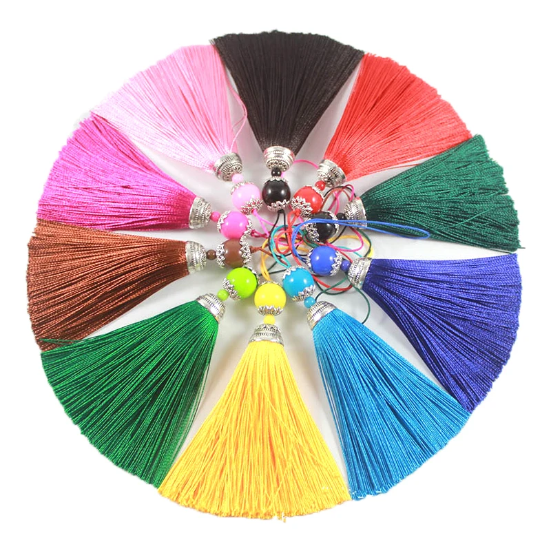 Home Ec Textiles - 2/5 قطعة 8 سنتيمتر الحرير شرابة