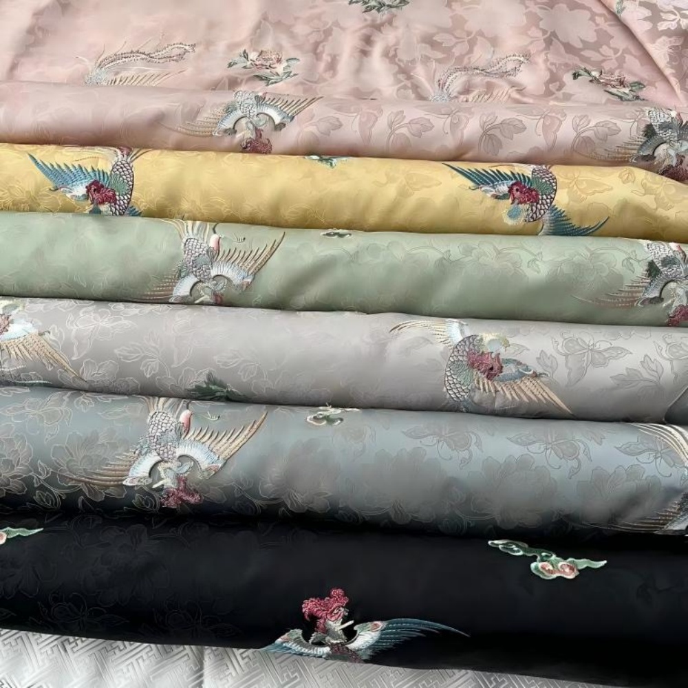 Home Textiles Importers In Usa - نمط الزي الوطني فينيكس الطائر تصميم