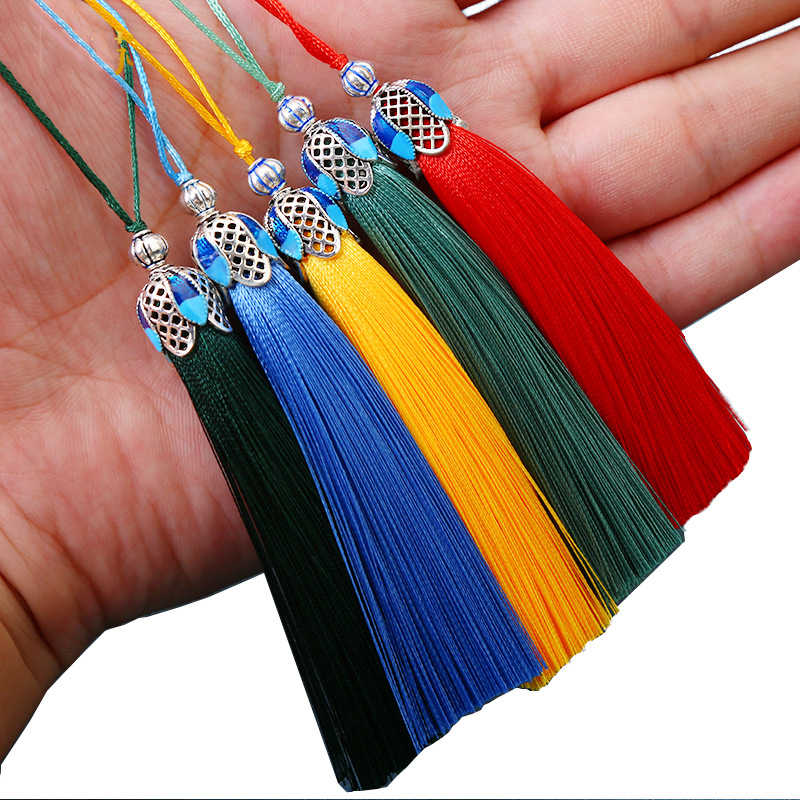 Home Ec Textiles - 5/10 قطعة 8 سنتيمتر الحرير شرابة