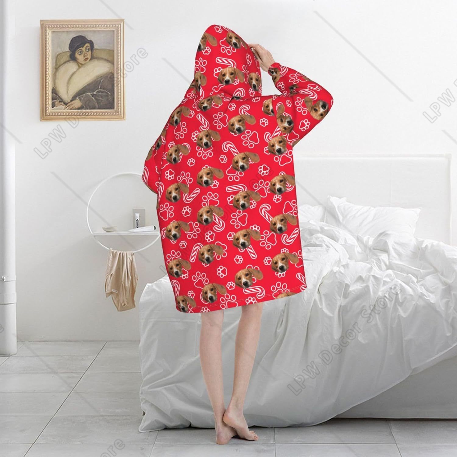 مخصص يمكن ارتداؤها بطانية هودي - مراجعة Home Textiles Photos وسعره
