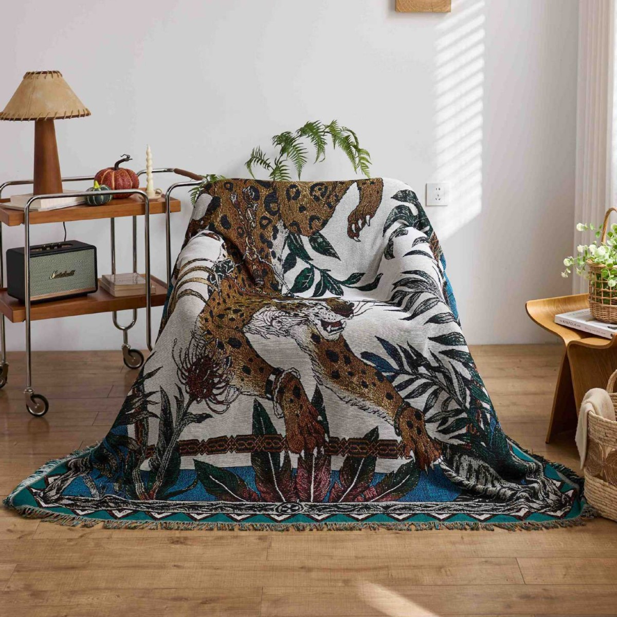 بطانية نسيجية بنمط الفهد من تك - مراجعة Home Textiles City وسعره