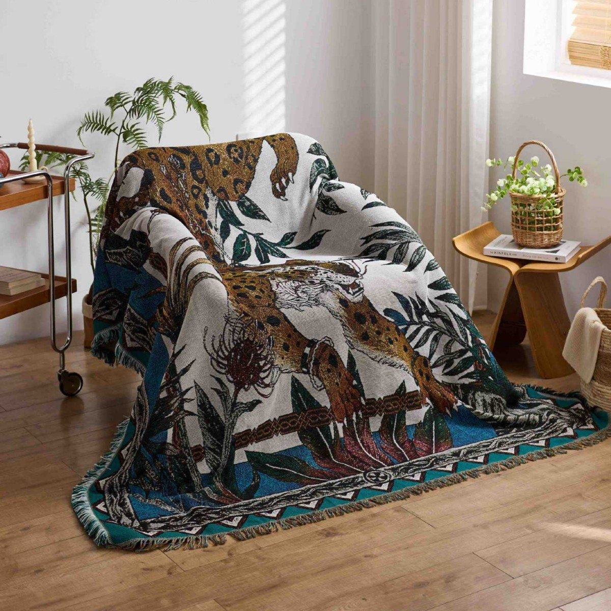 بطانية نسيجية بنمط الفهد من تك - مراجعة Home Textiles City وسعره