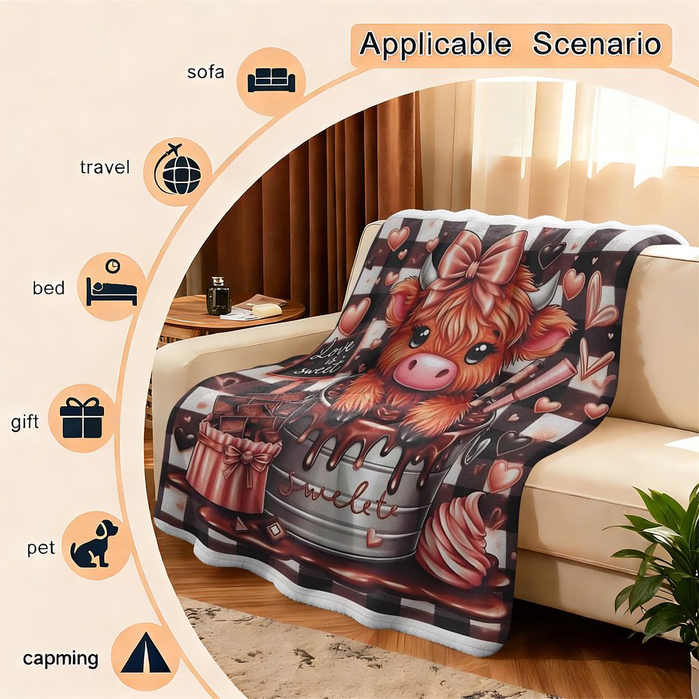 بطانية فلانيل مطبوعة بتصميم أب - مراجعة Highland Home Textiles وسعره