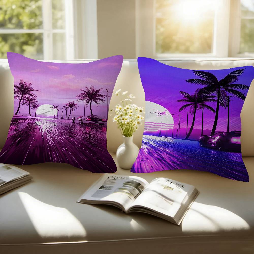 غطاء وسادة بتصميم مدينة ليلية  - مراجعة Home Textiles City وسعره