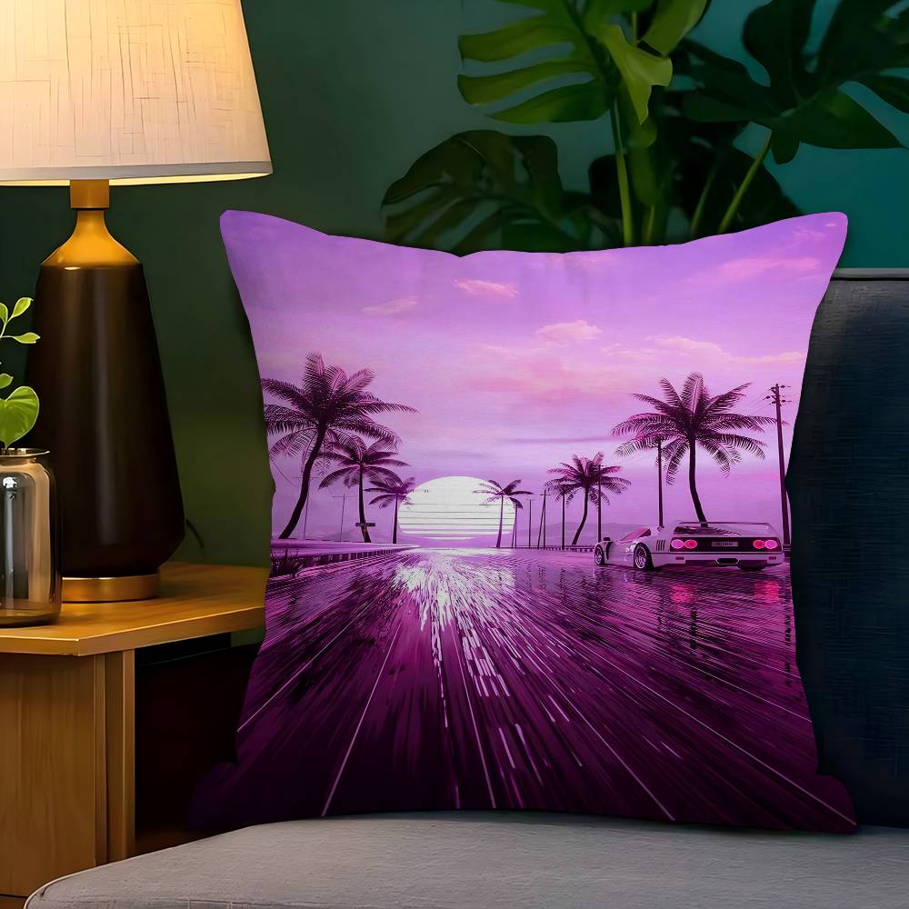 غطاء وسادة بتصميم مدينة ليلية  - مراجعة Home Textiles City وسعره