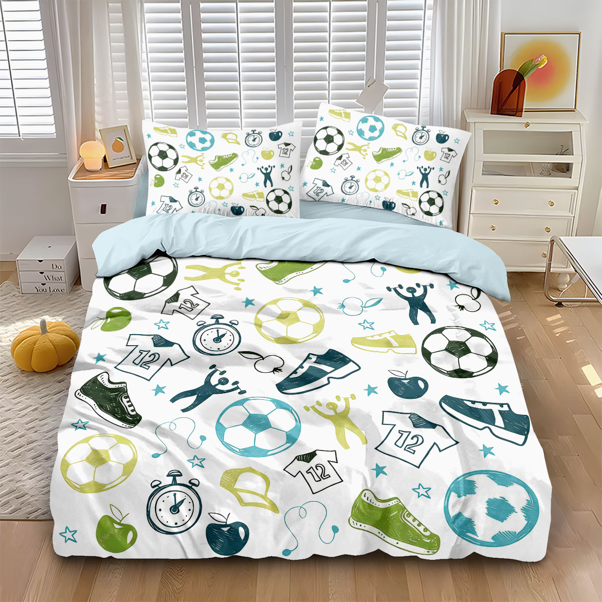 طقم غطاء لحاف بدون قلب مكون من - مراجعة Home Textiles Bedding وسعره
