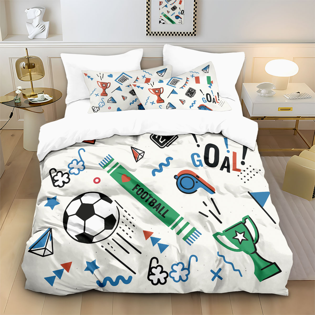 طقم غطاء لحاف بدون قلب مكون من - مراجعة Home Textiles Bedding وسعره