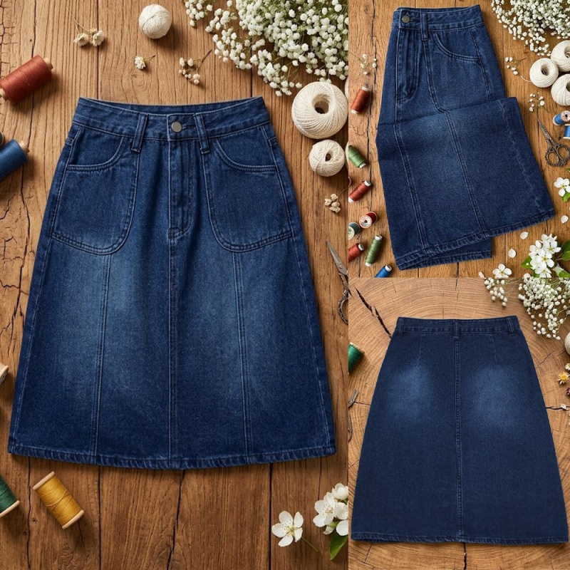 تنورة جينز نسائية جديدة 2026 ب - مراجعة Quilt Cotton Summer وسعره