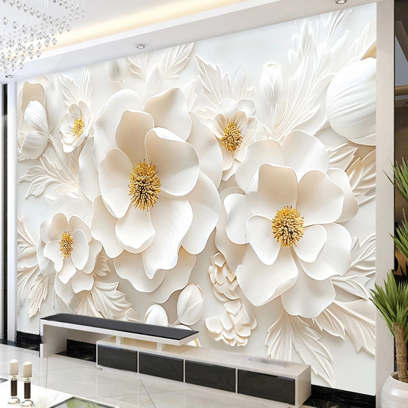 ورق حائط بضوء زهور ثلاثي الأبع - مراجعة Home Textiles Photos وسعره