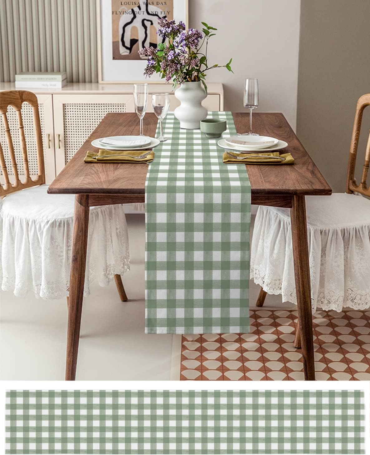 فستان عداء طاولة من الكتان منق - مراجعة Linum Home Textiles وسعره