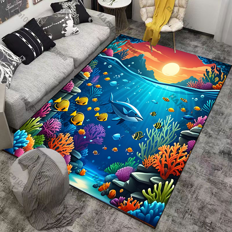 سجادة بتصميم مدينة تحت الماء ب - مراجعة Home Textiles City وسعره
