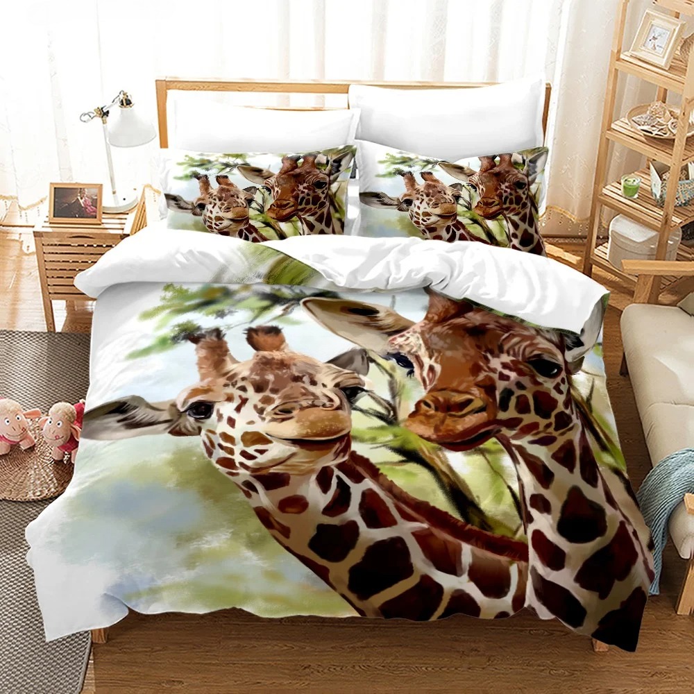 طقم أغطية سرير بتصميم حيوانات  - مراجعة Home Textiles Bedding وسعره