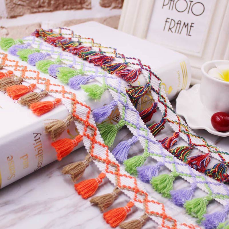 1 ياردة/مجموعة شرابة هامش تقلي - مراجعة Home Ec Textiles وسعره