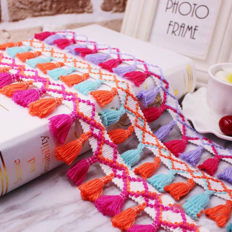 1 ياردة/مجموعة شرابة هامش تقلي - مراجعة Home Ec Textiles وسعره
