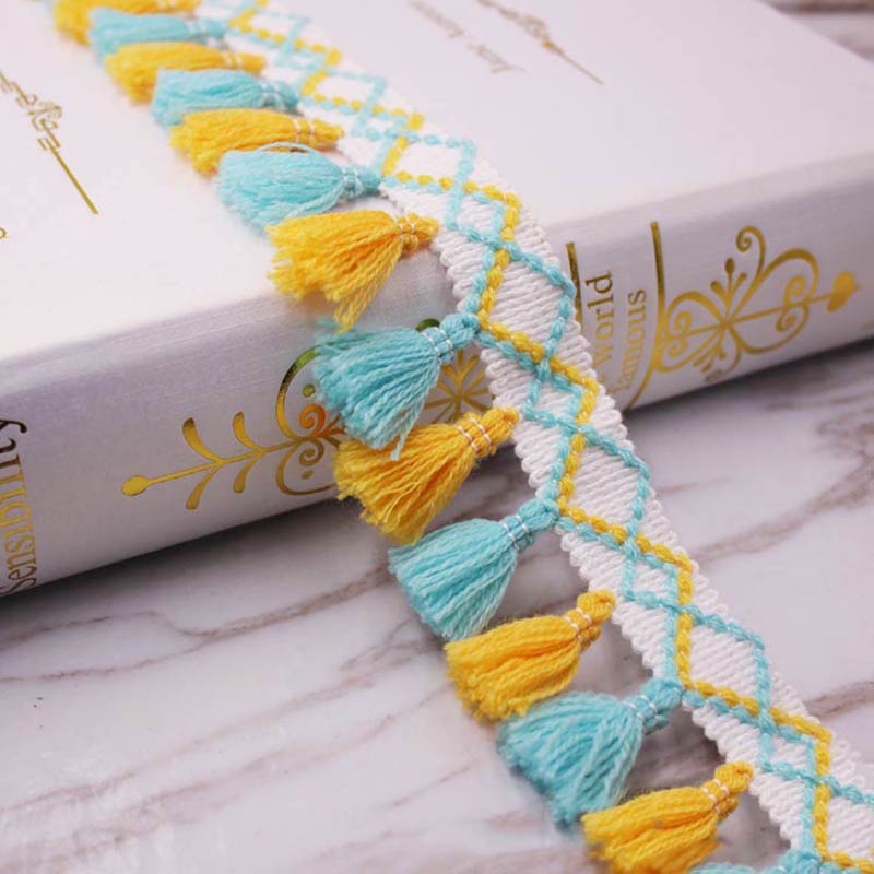 1 ياردة/مجموعة شرابة هامش تقلي - مراجعة Home Ec Textiles وسعره