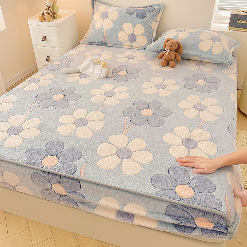 طقم ملاءات سرير مخملية للخريف  - مراجعة Home Textiles Bedding وسعره
