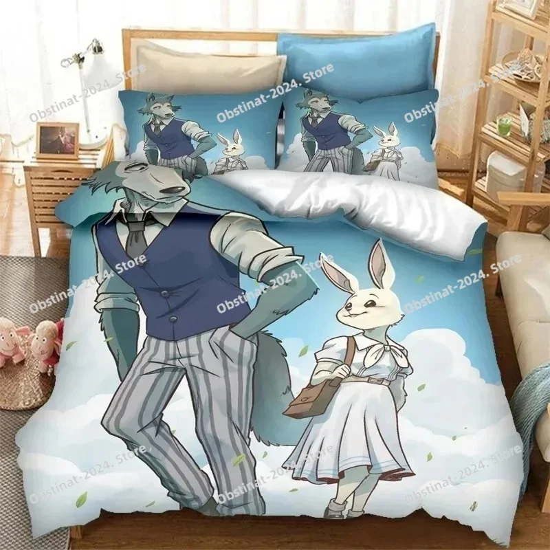أنيمي BEASTARS طقم سرير طباعة  - مراجعة Home Textiles Bedding وسعره