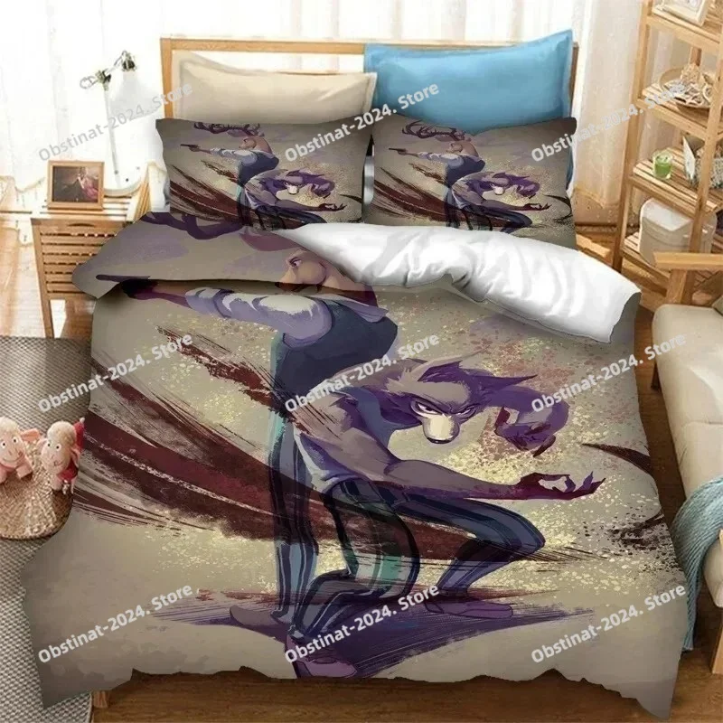 أنيمي BEASTARS طقم سرير طباعة  - مراجعة Home Textiles Bedding وسعره