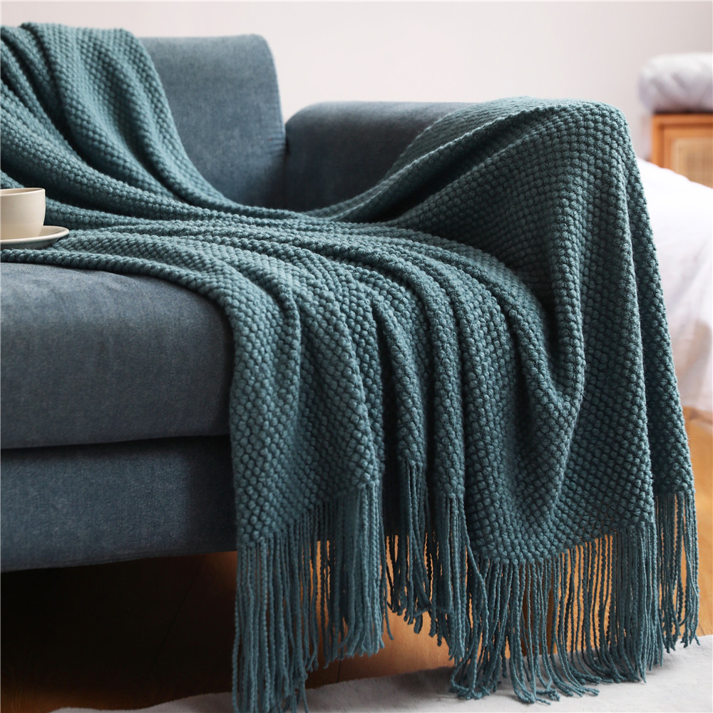 بطانية منسوجة سميكة من نسيج ال - مراجعة Home Textiles City وسعره
