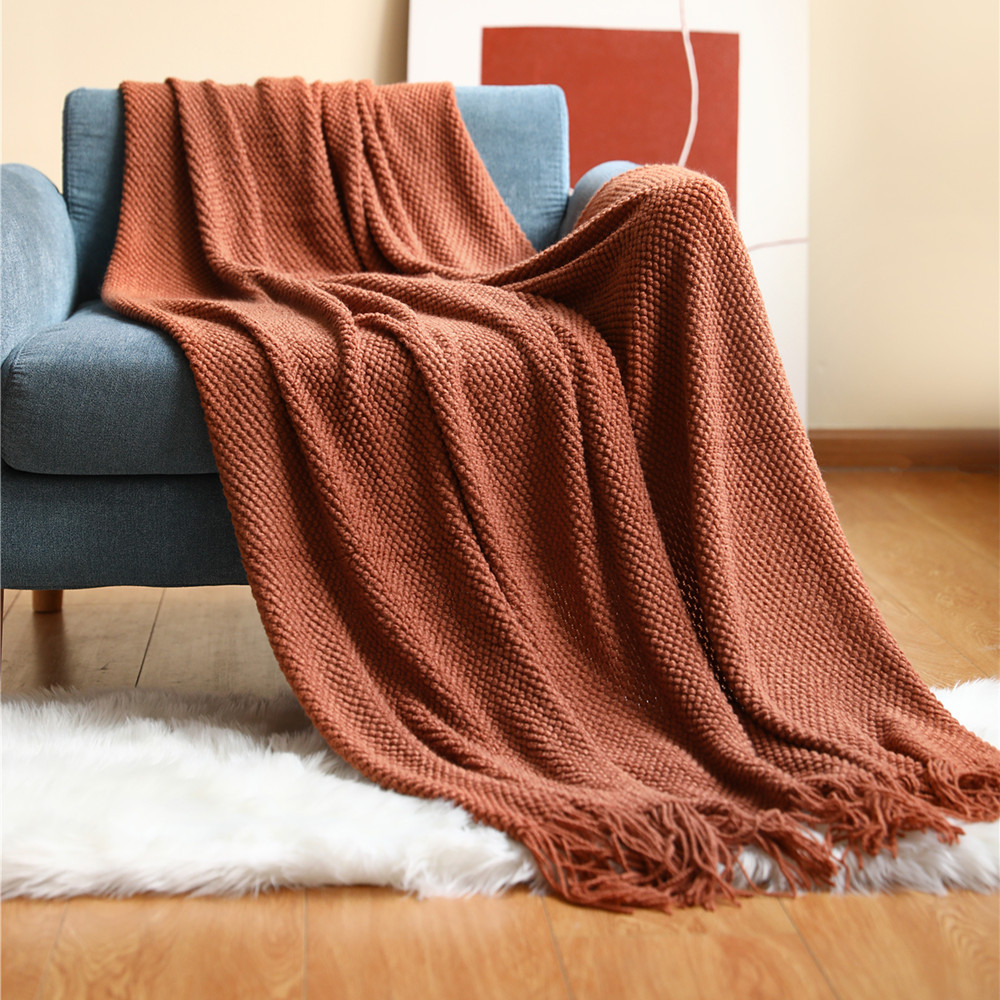 بطانية منسوجة سميكة من نسيج ال - مراجعة Home Textiles City وسعره