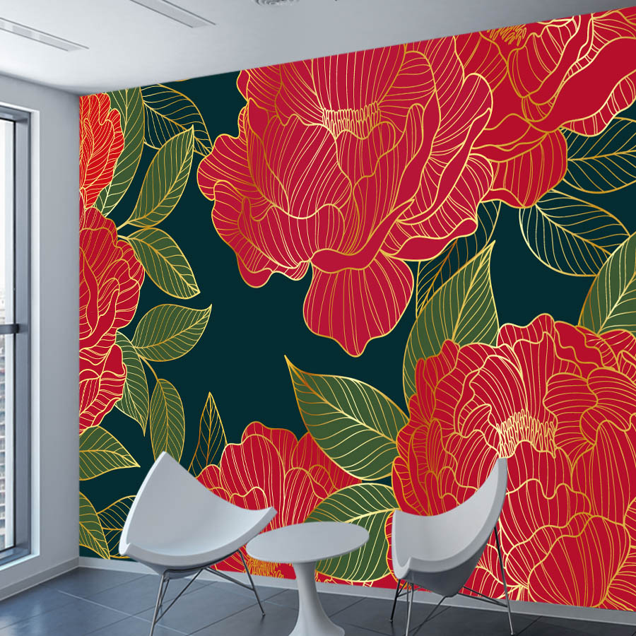 20+ ورق جدران بتصميم زهور الفا - مراجعة Home Textiles Photos وسعره