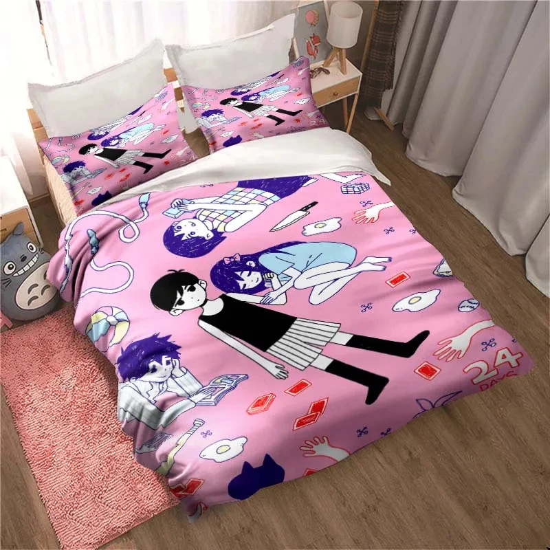 موضة ثلاثية الأبعاد مطبوعة أني - مراجعة Home Textiles Bedding وسعره