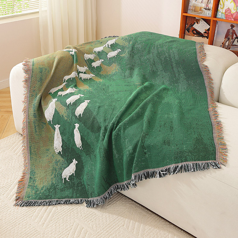 بطانية منسوجة بنقشة جاكار من ت - مراجعة Home Textiles City وسعره