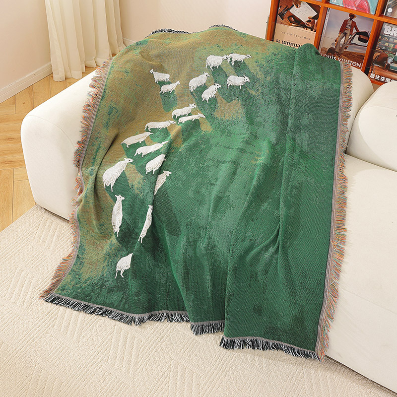 بطانية منسوجة بنقشة جاكار من ت - مراجعة Home Textiles City وسعره